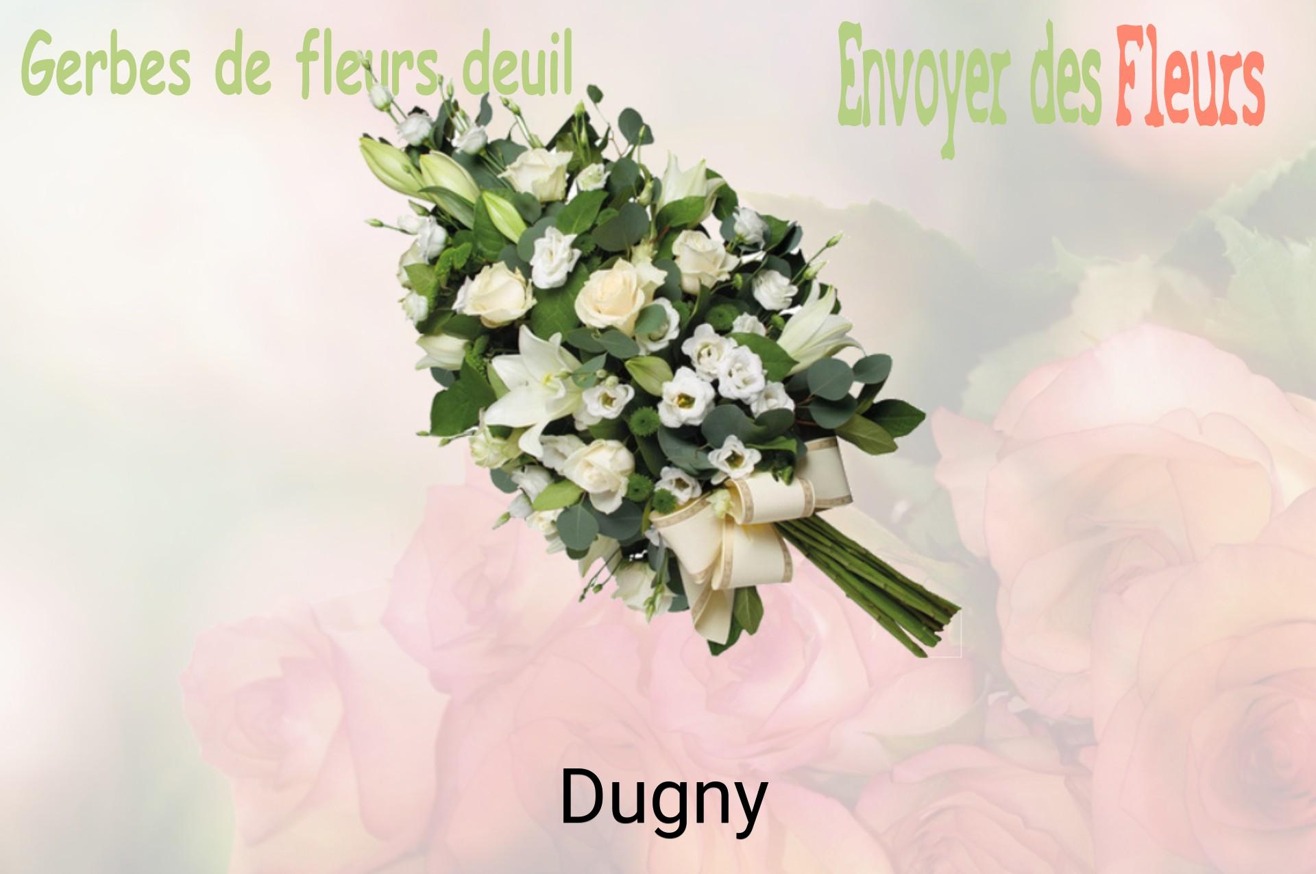 Gerbe de fleurs de deuil livrée à Dugny